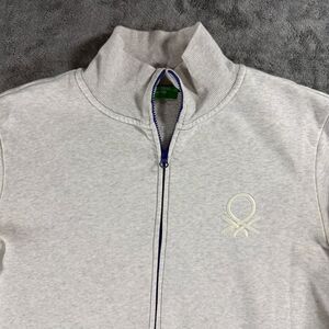 United Colors of Benetton Pure Cotton Sweatshirt Full Zip High Collar Comfy